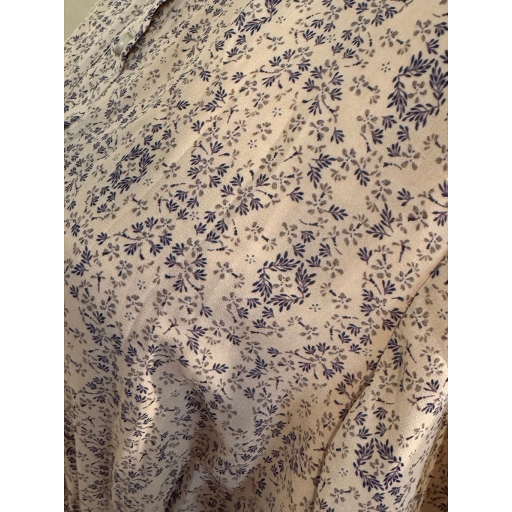 WISHLIST NATURAL TILE PRINT SHORT SLEEVE TIERED MIDI DRESS, size XL - Picture 9 of 9